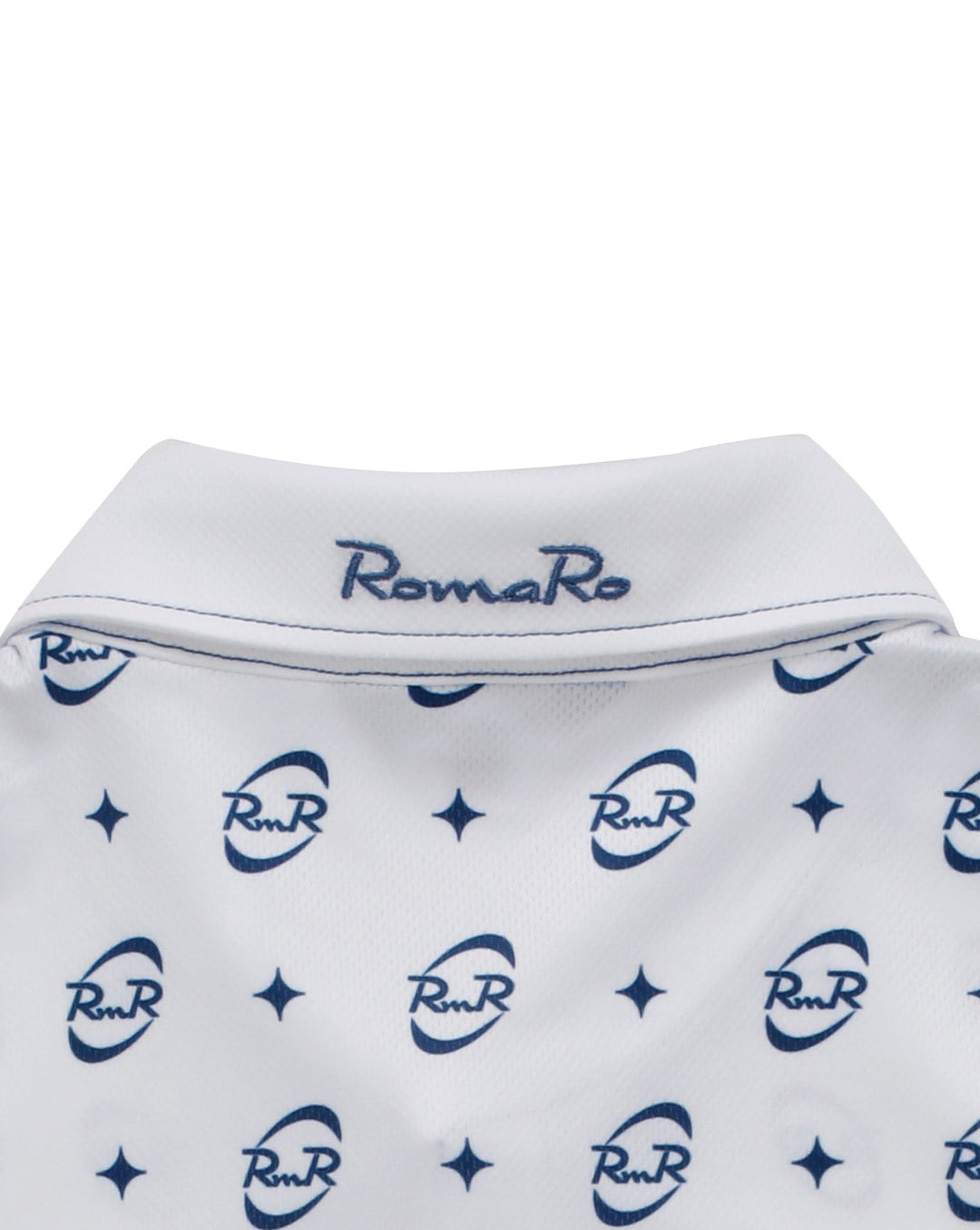 RomaRo ゴルフシャツ ホワイト サイズL サンバイザーセット RomaRo ゴルフシャツ ホワイト サイズL サンバイザーセット