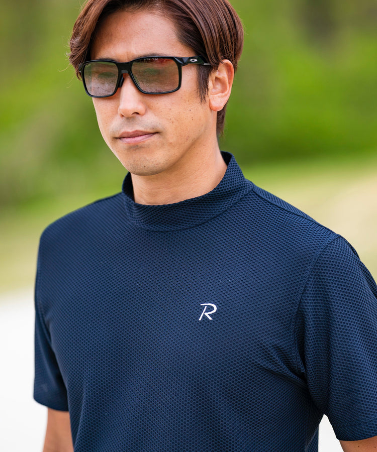 RomaRo - Romaro ロマロ　モックネック半袖シャツ Romaro ロマロ モックネック半袖シャツ